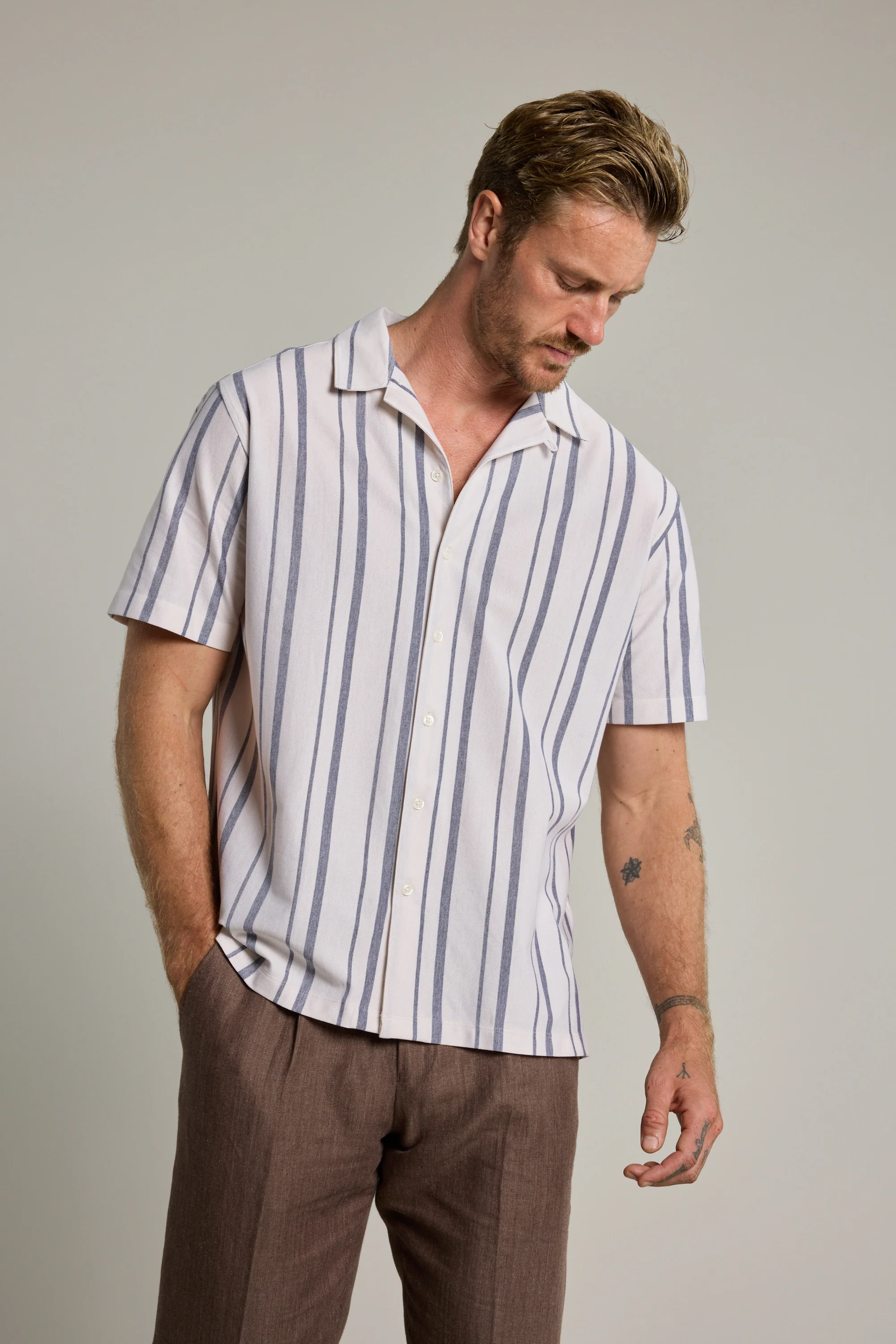 Nixon Stripe Cuban Shirt - Image 4