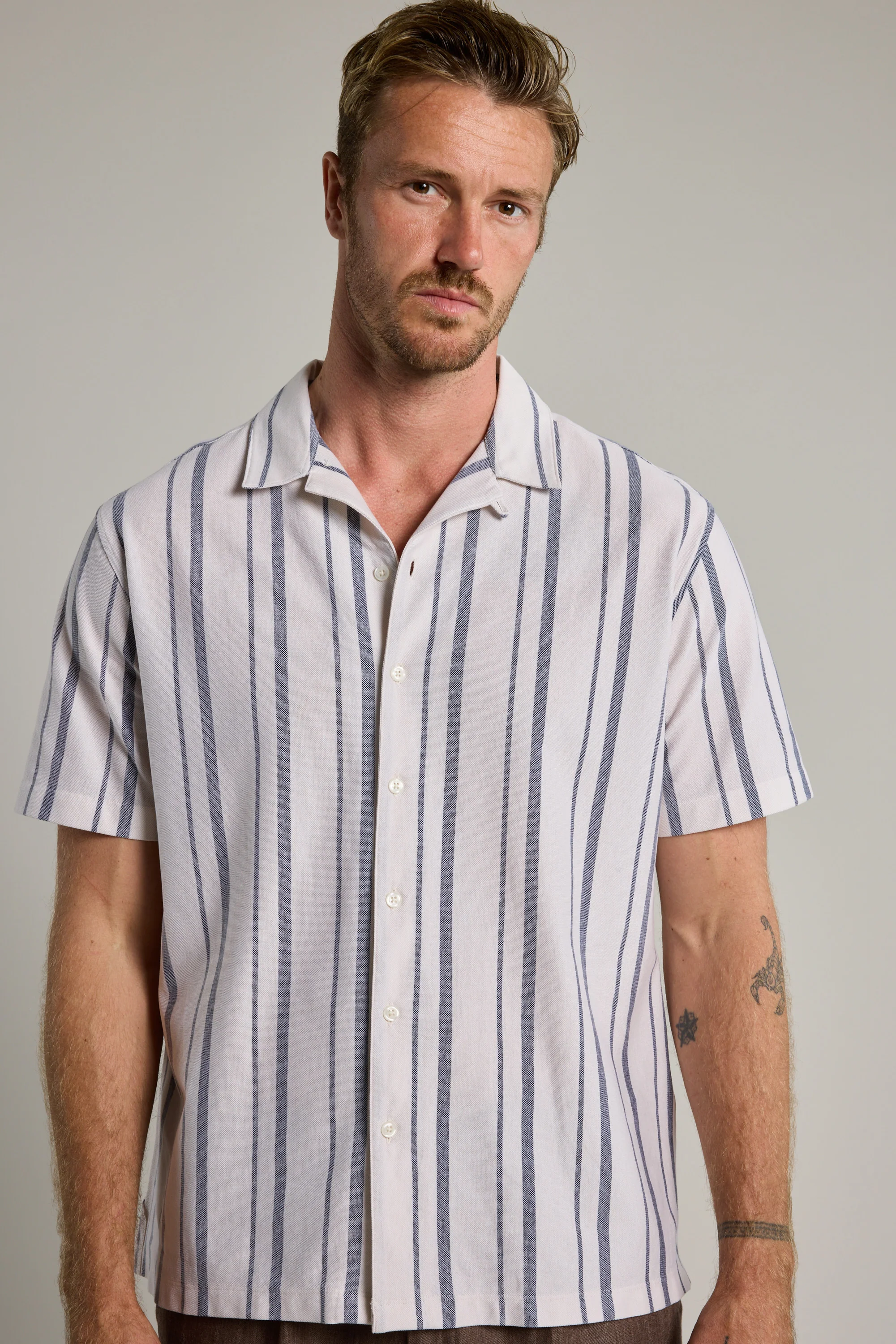 Nixon Stripe Cuban Shirt - Image 5