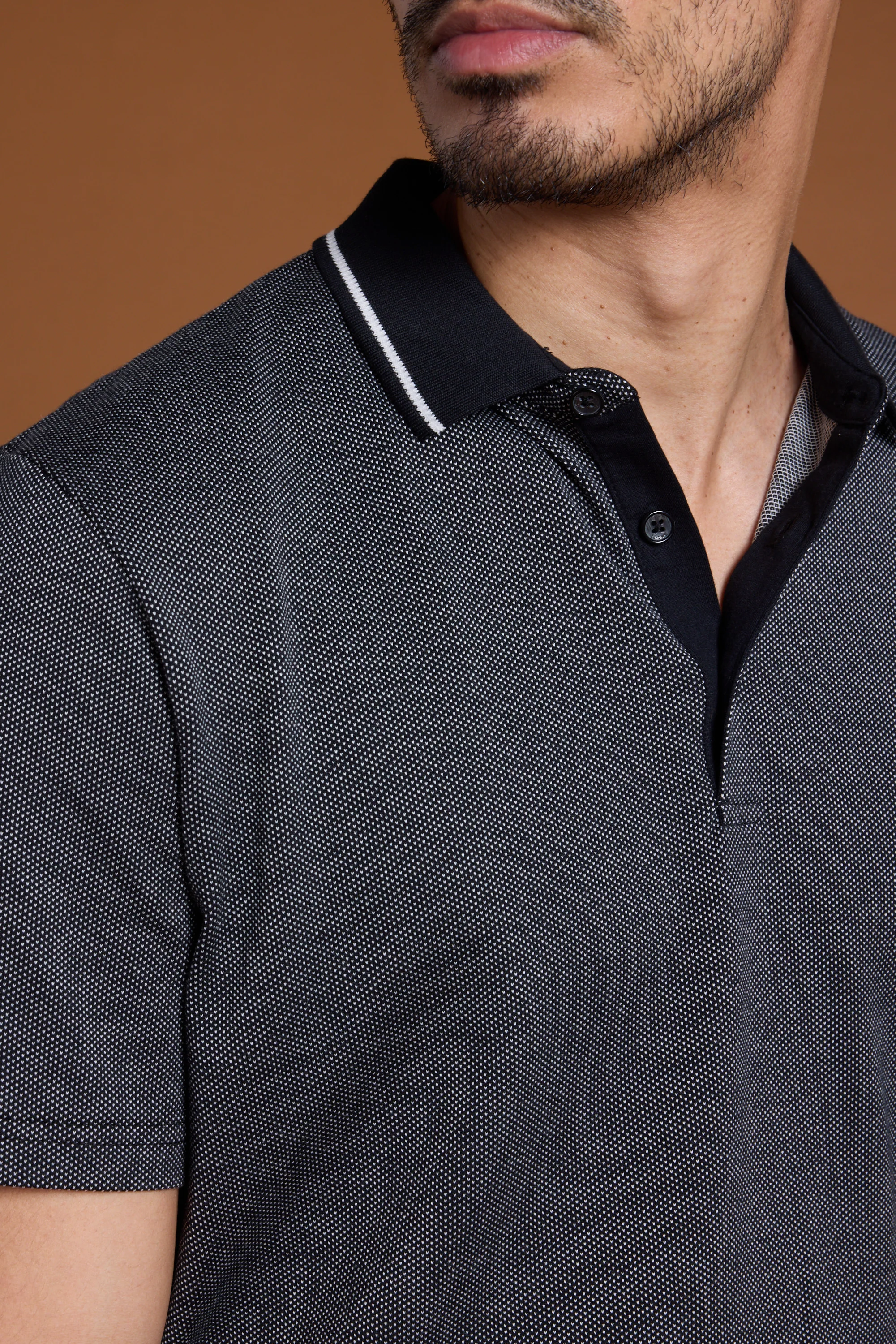 Olson Mercerised Texture Polo - Image 4
