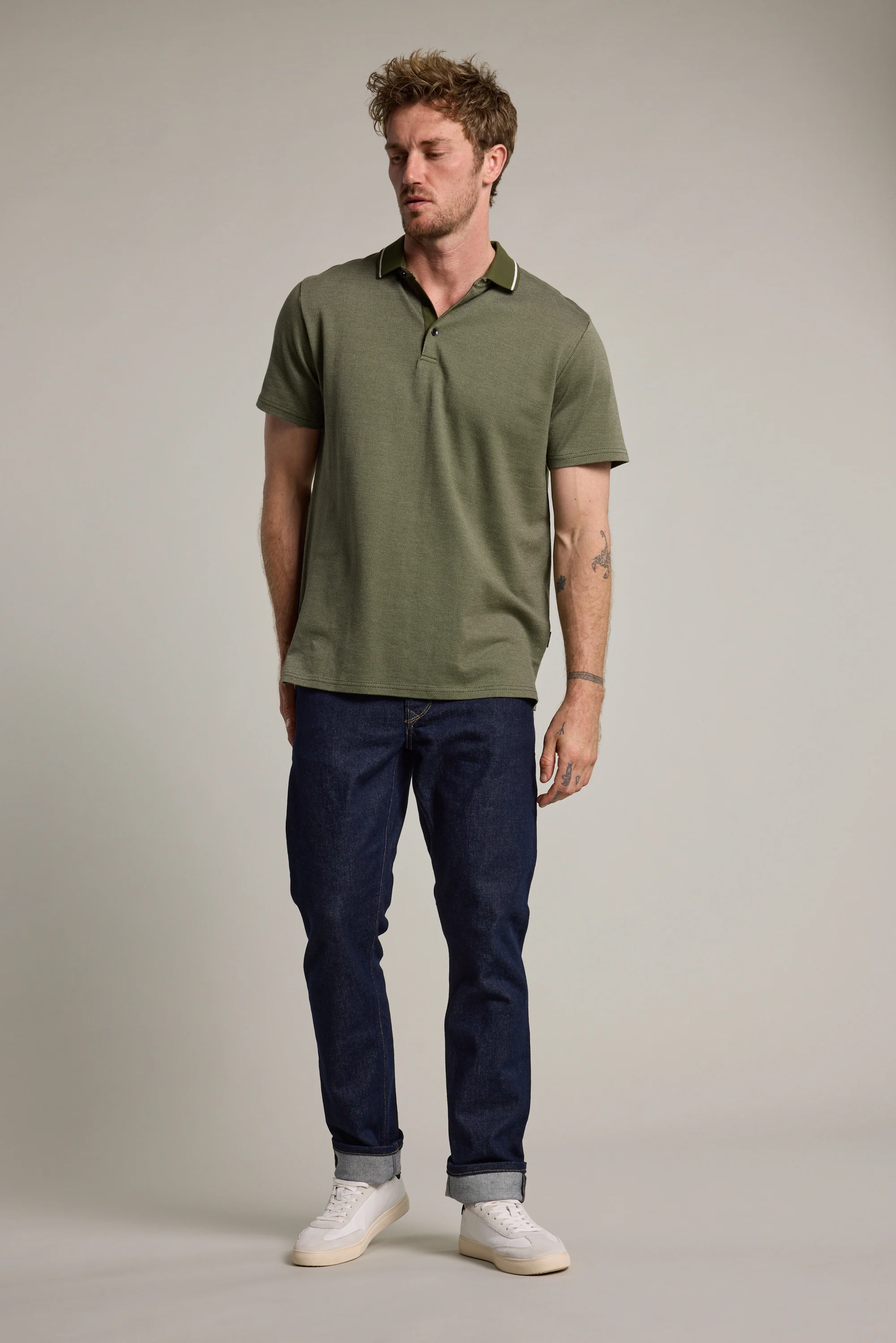 Olson Mercerised Texture Polo - Image 2