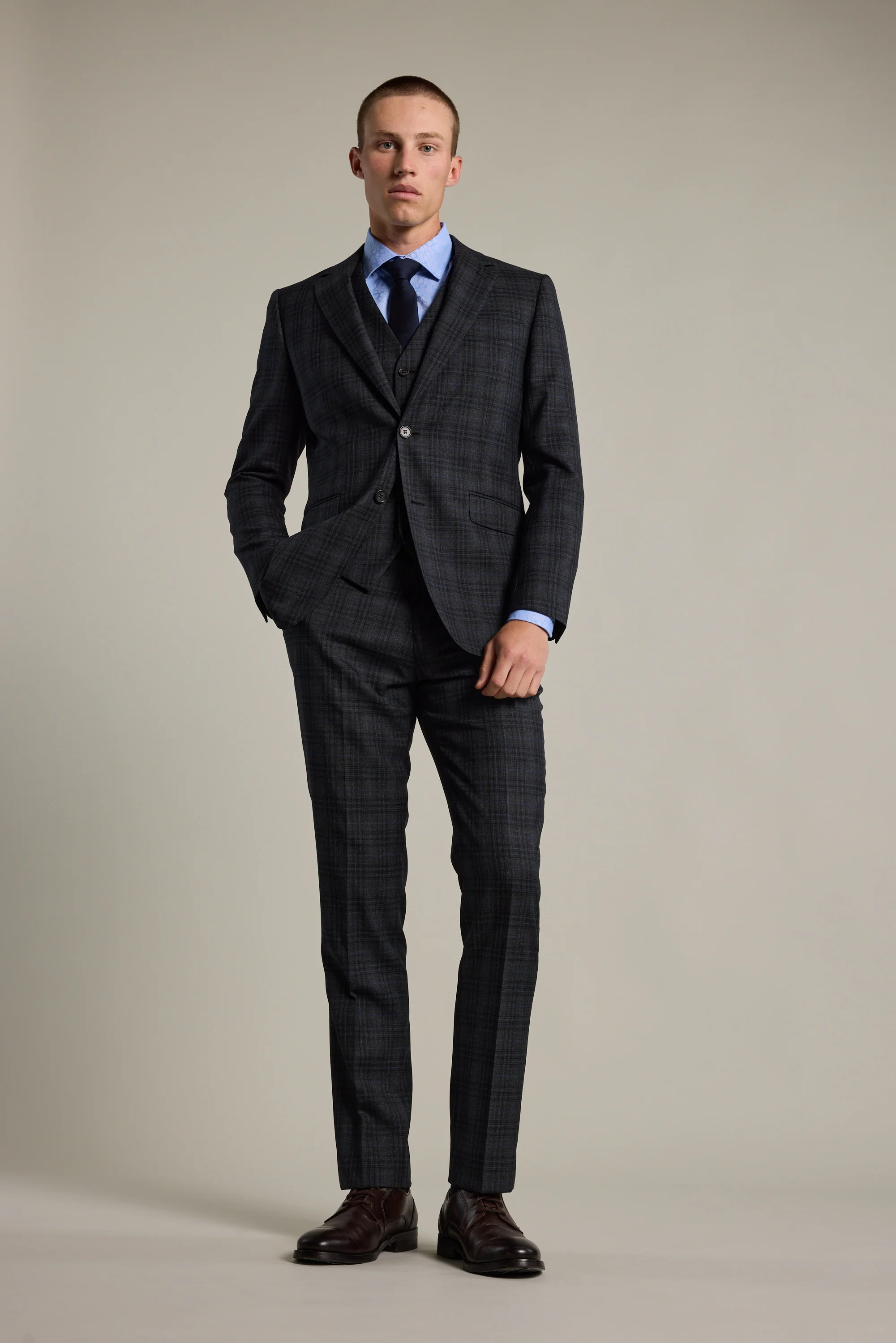 Osborn Check Suit Jacket - Image 2