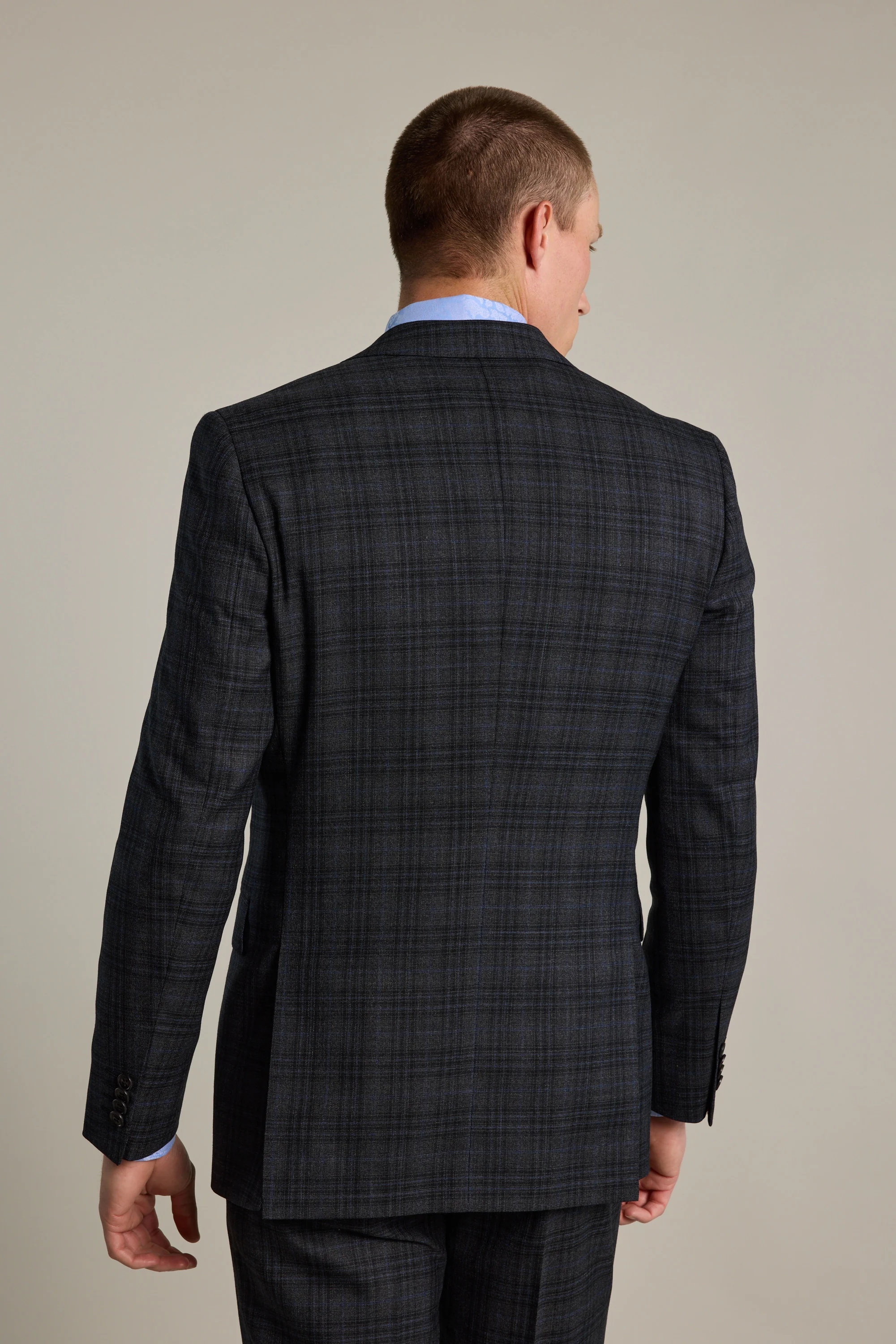 Osborn Check Suit Jacket - Image 6