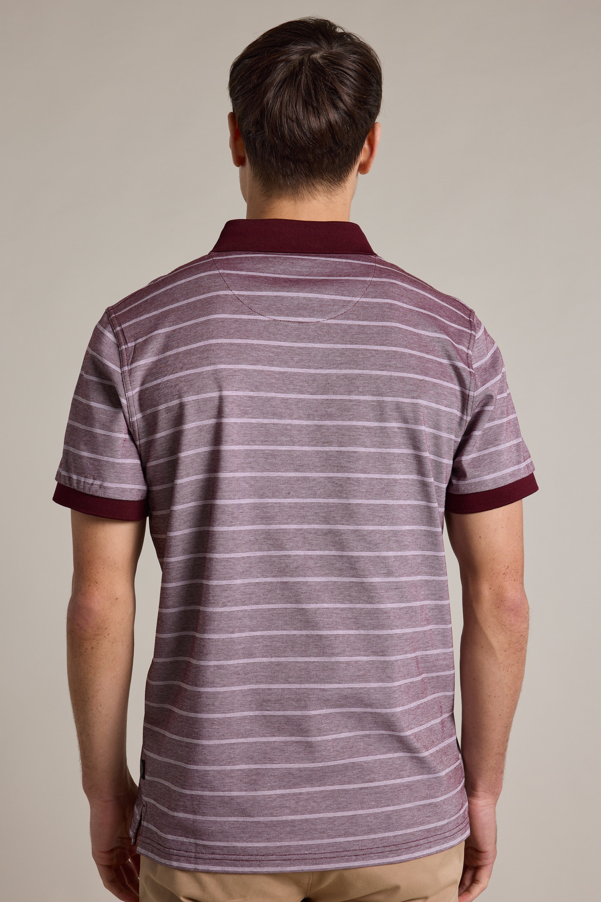 Oxley Mercerised Stripe Polo - Image 5