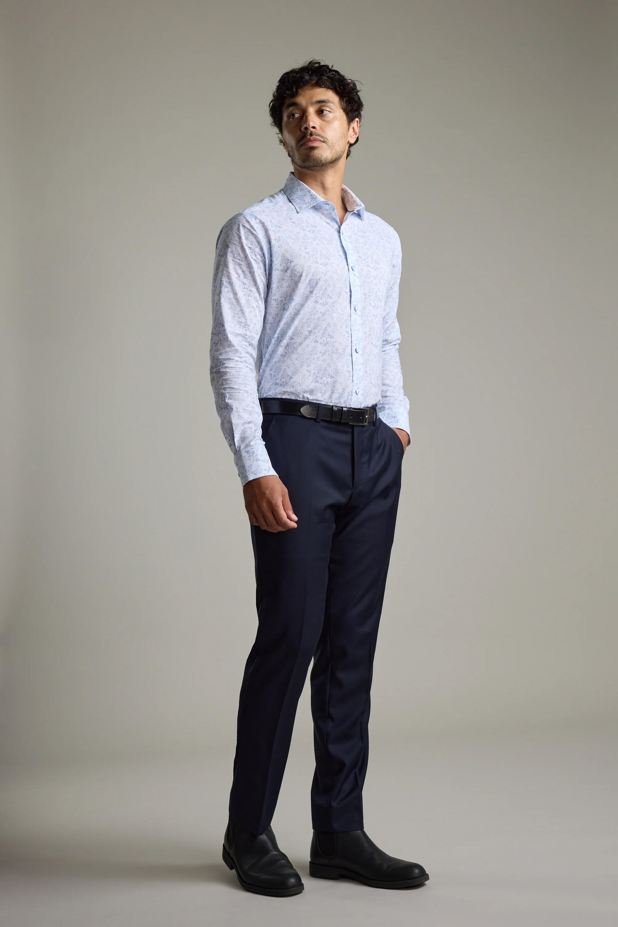 Portola Print Business Shirt - Image 5