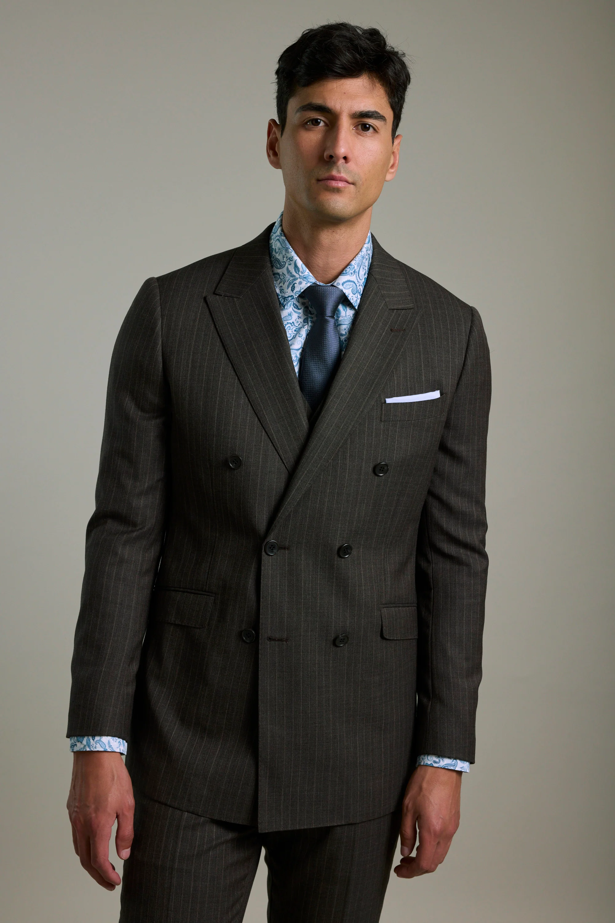 Radcliffe Stripe Double Breasted Suit Jacket - Image 2