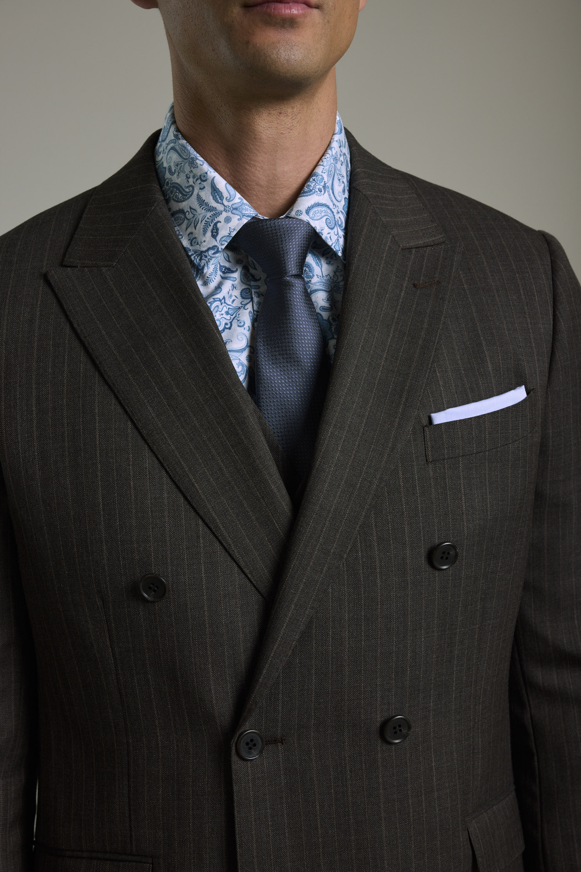 Radcliffe Stripe Double Breasted Suit Jacket - Image 3