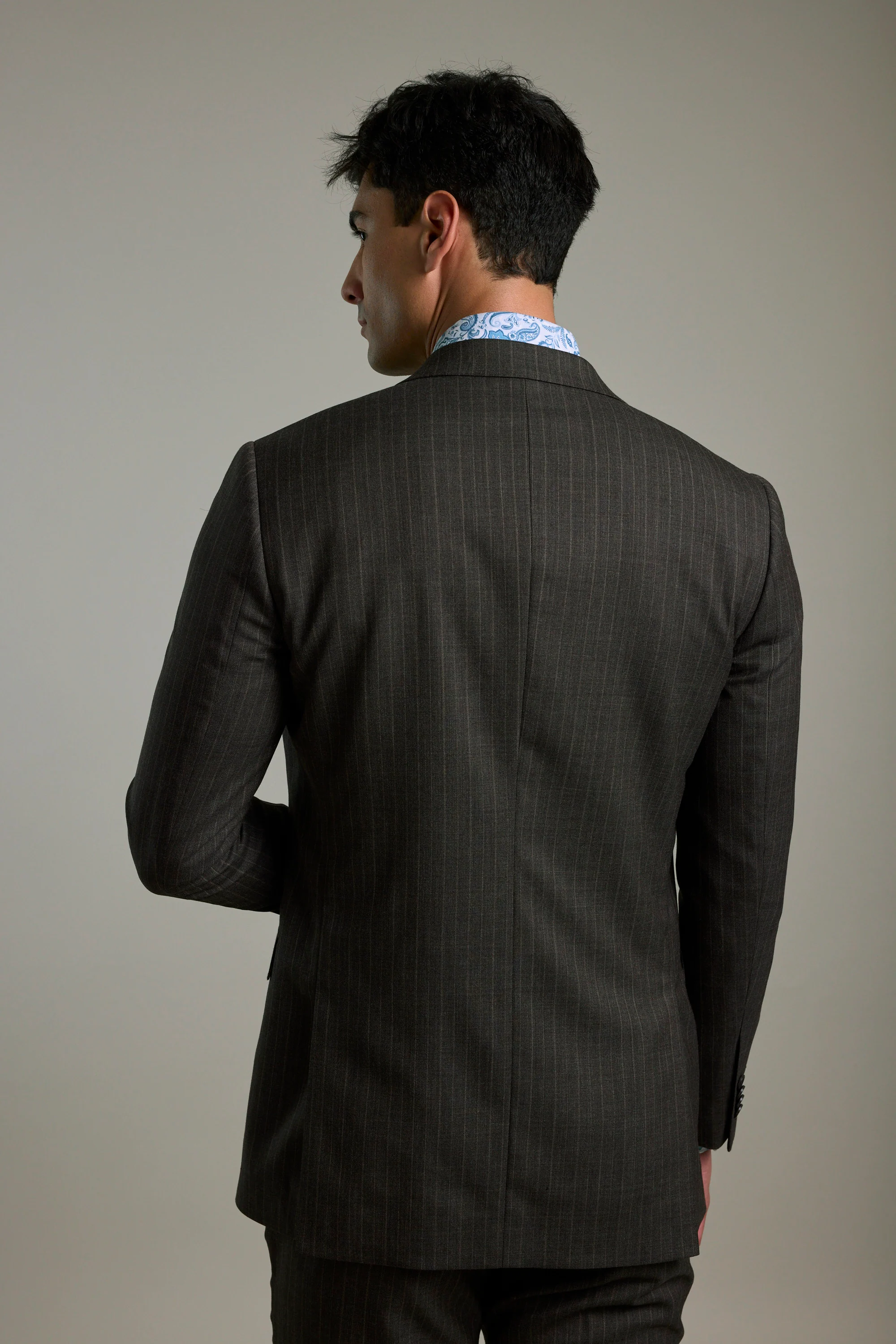 Radcliffe Stripe Double Breasted Suit Jacket - Image 8