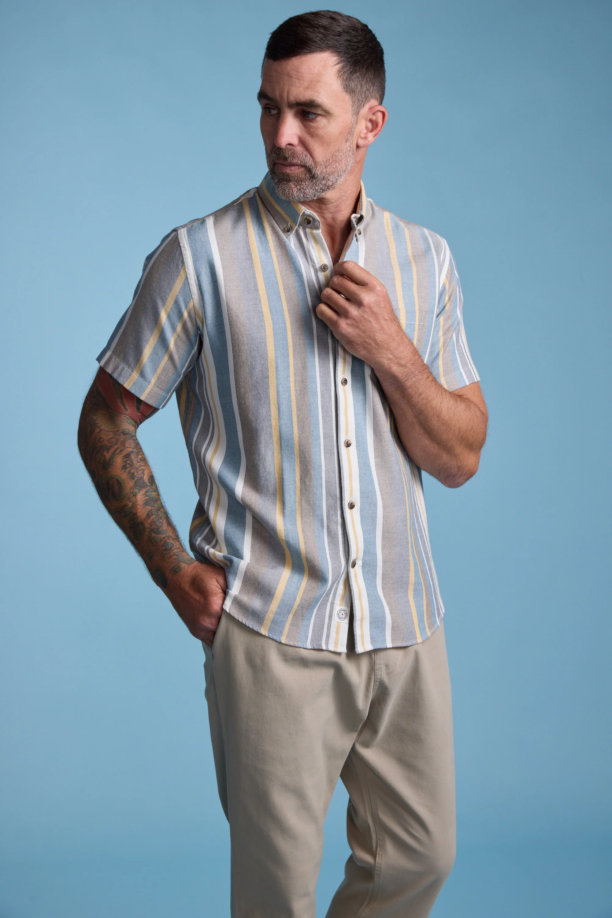 Reagen Stripe Shirt - Image 7