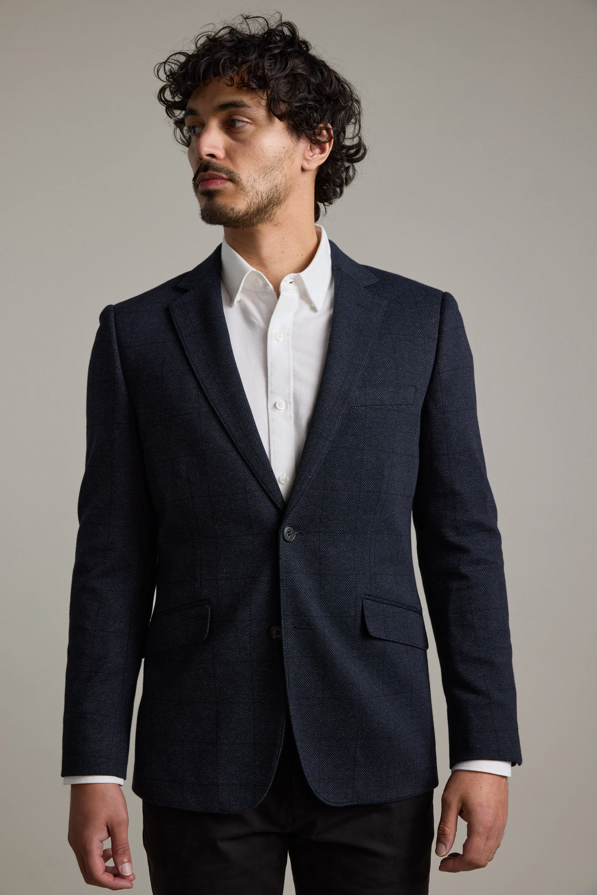 Risca Check Knit Blazer - Image 2