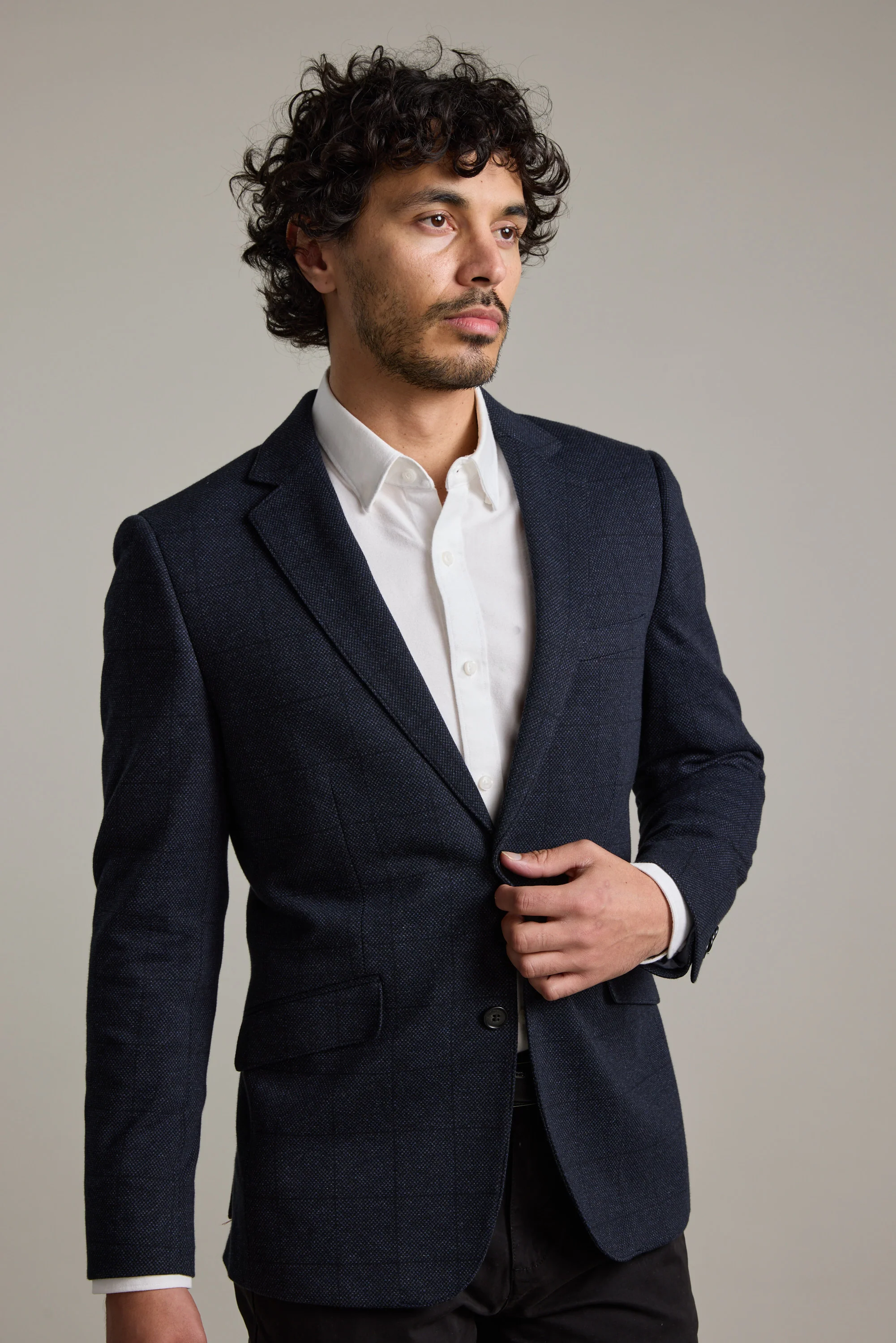 Risca Check Knit Blazer - Image 3