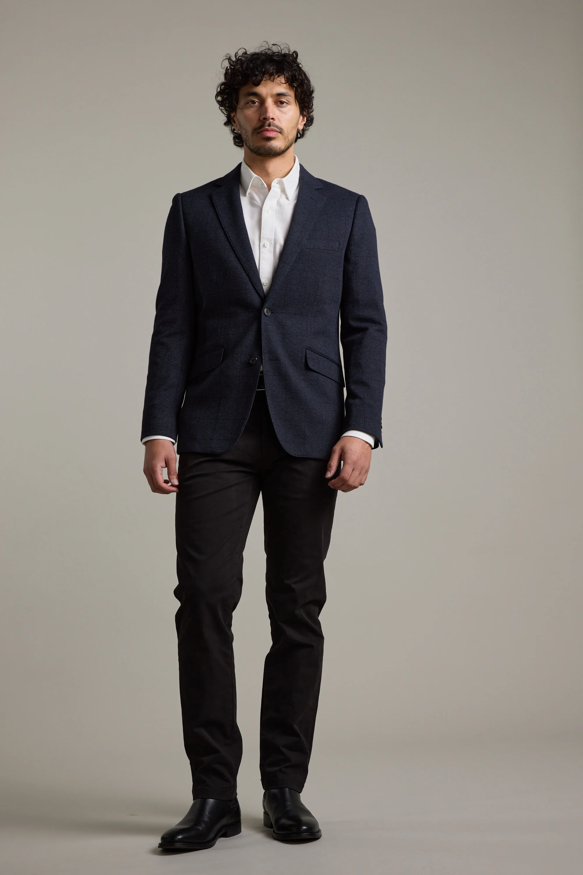 Risca Check Knit Blazer - Image 4