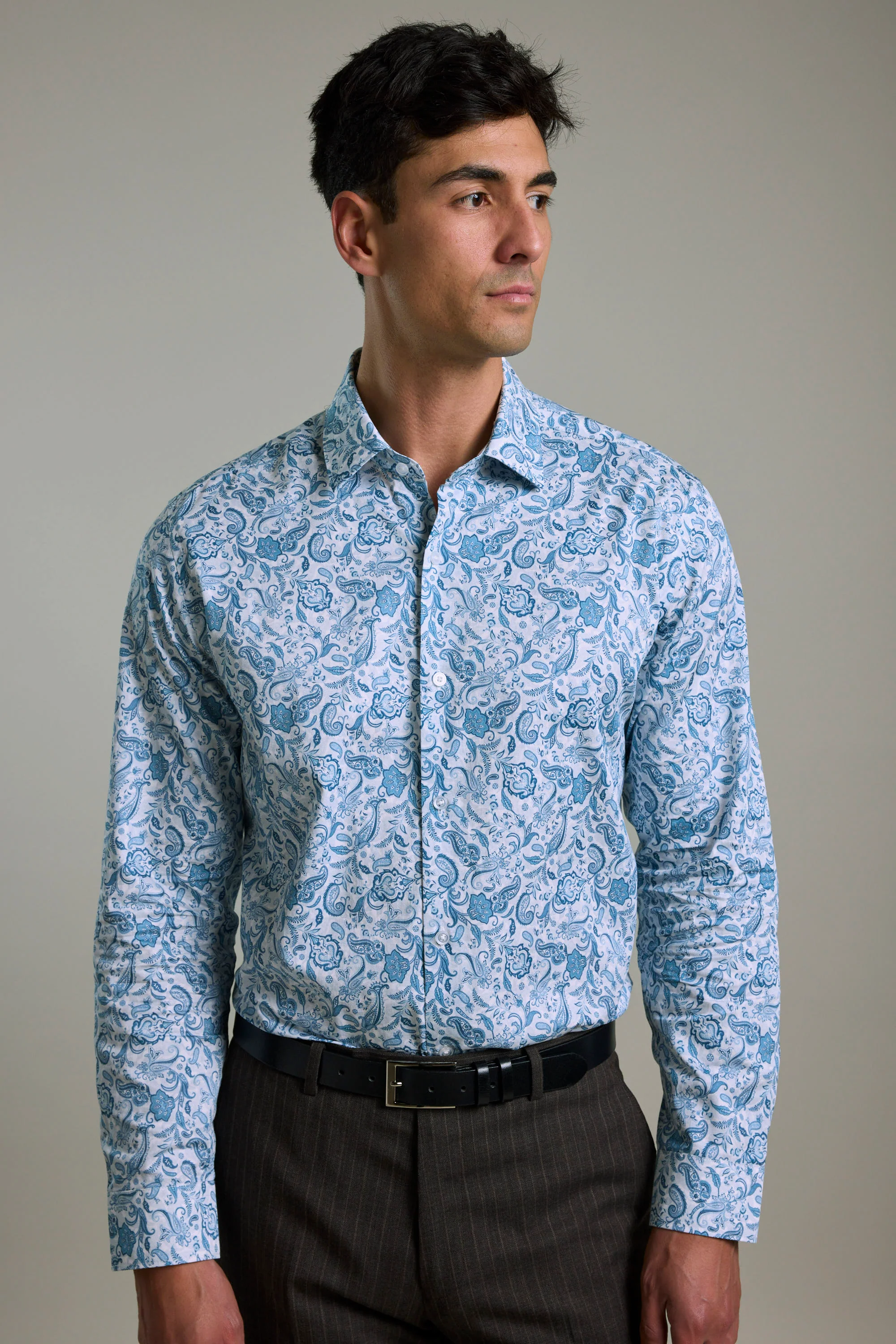 Ronton Print Business Shirt - Image 4