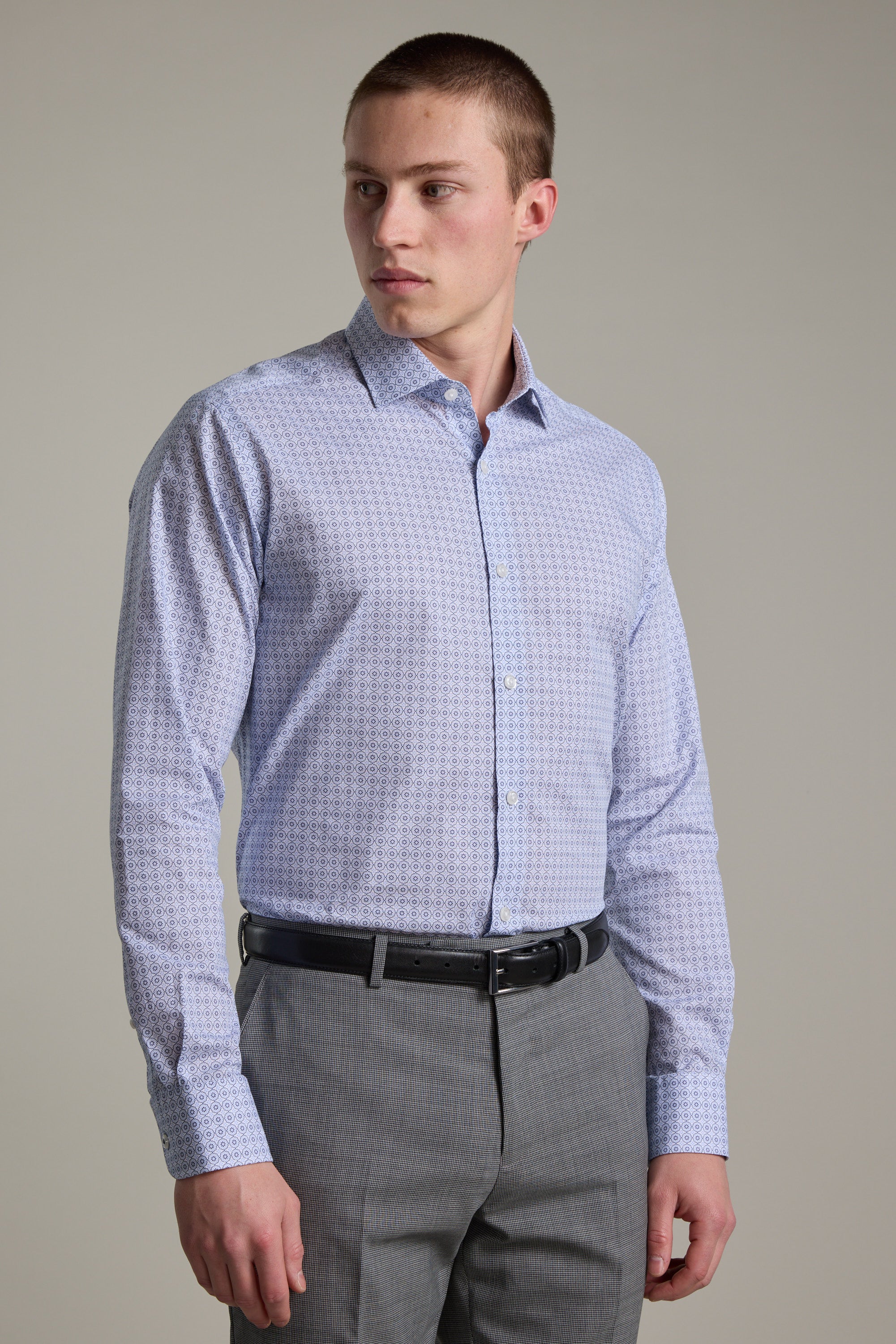 Seton Print Business Shirt - Image 4