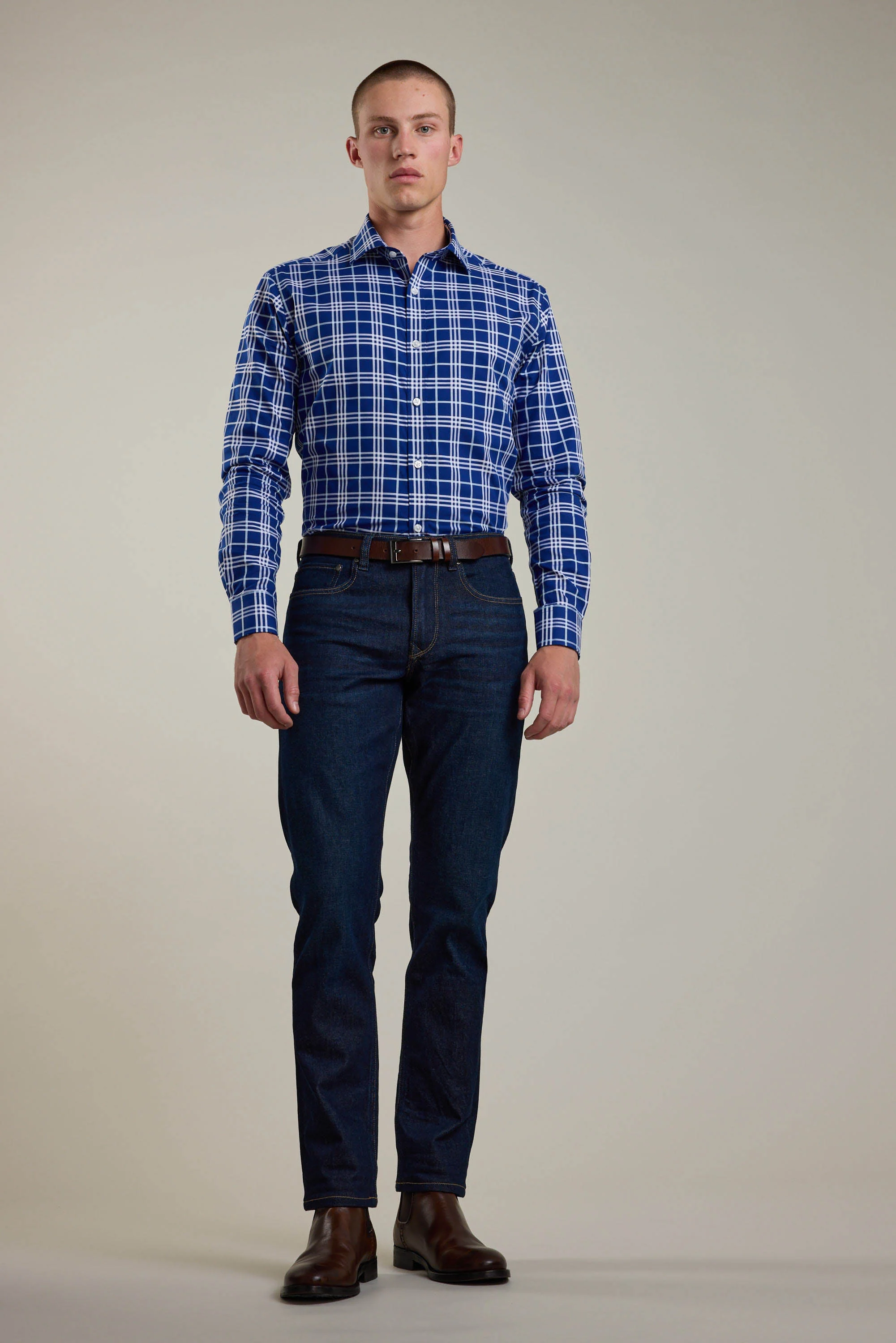 Sutton Check Business Shirt - Image 4