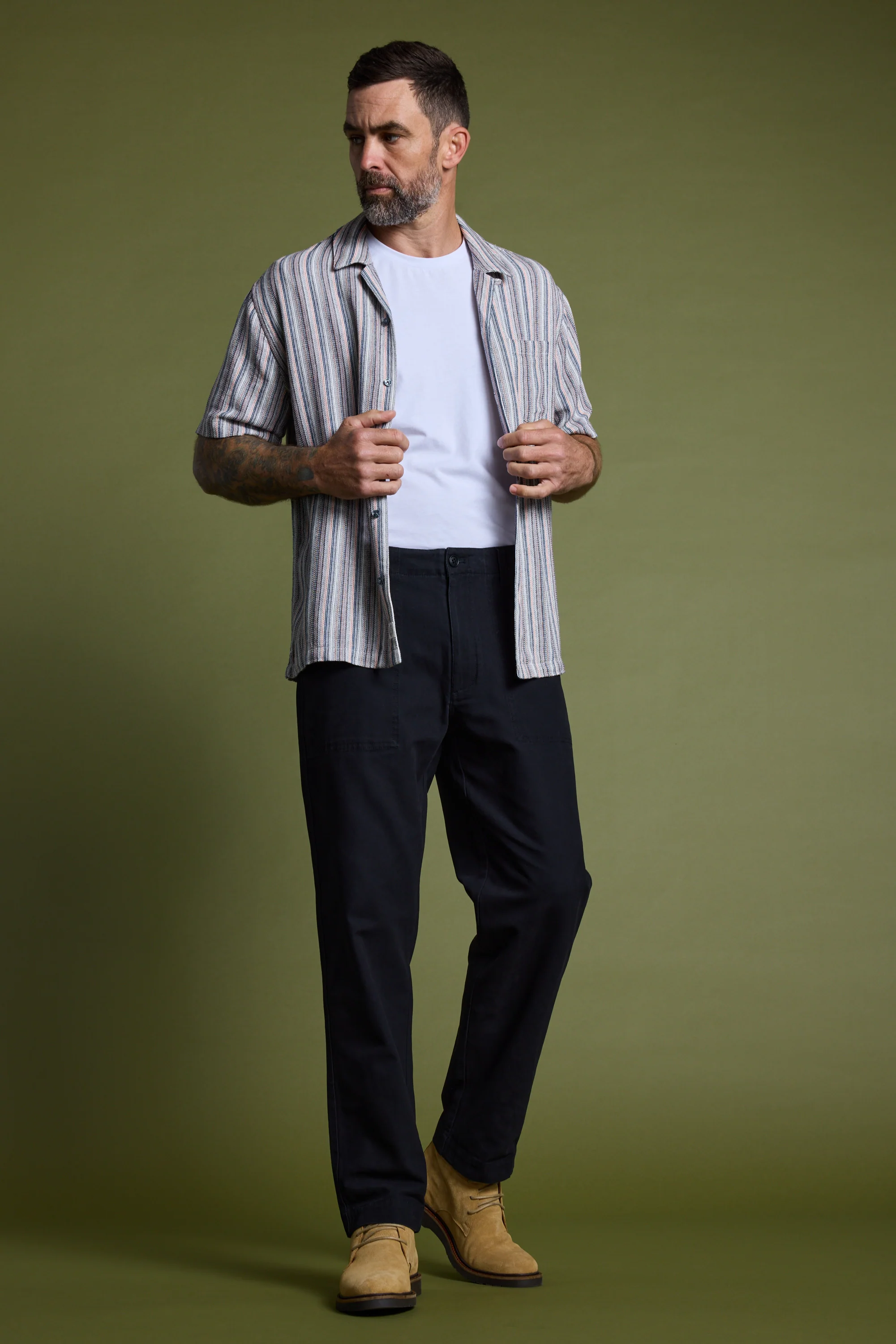 Thaxton Stripe Cuban Shirt - Image 2
