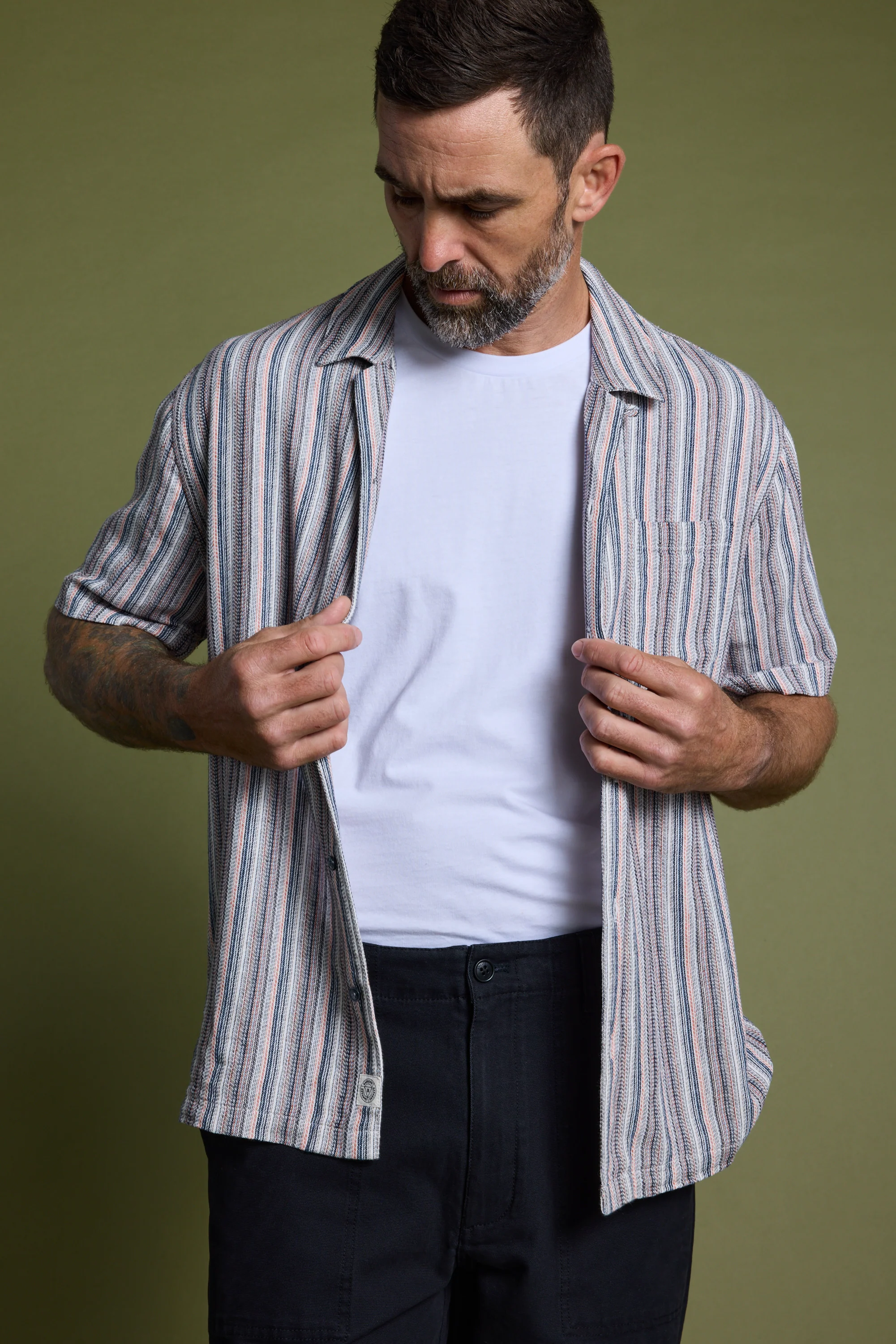 Thaxton Stripe Cuban Shirt - Image 4