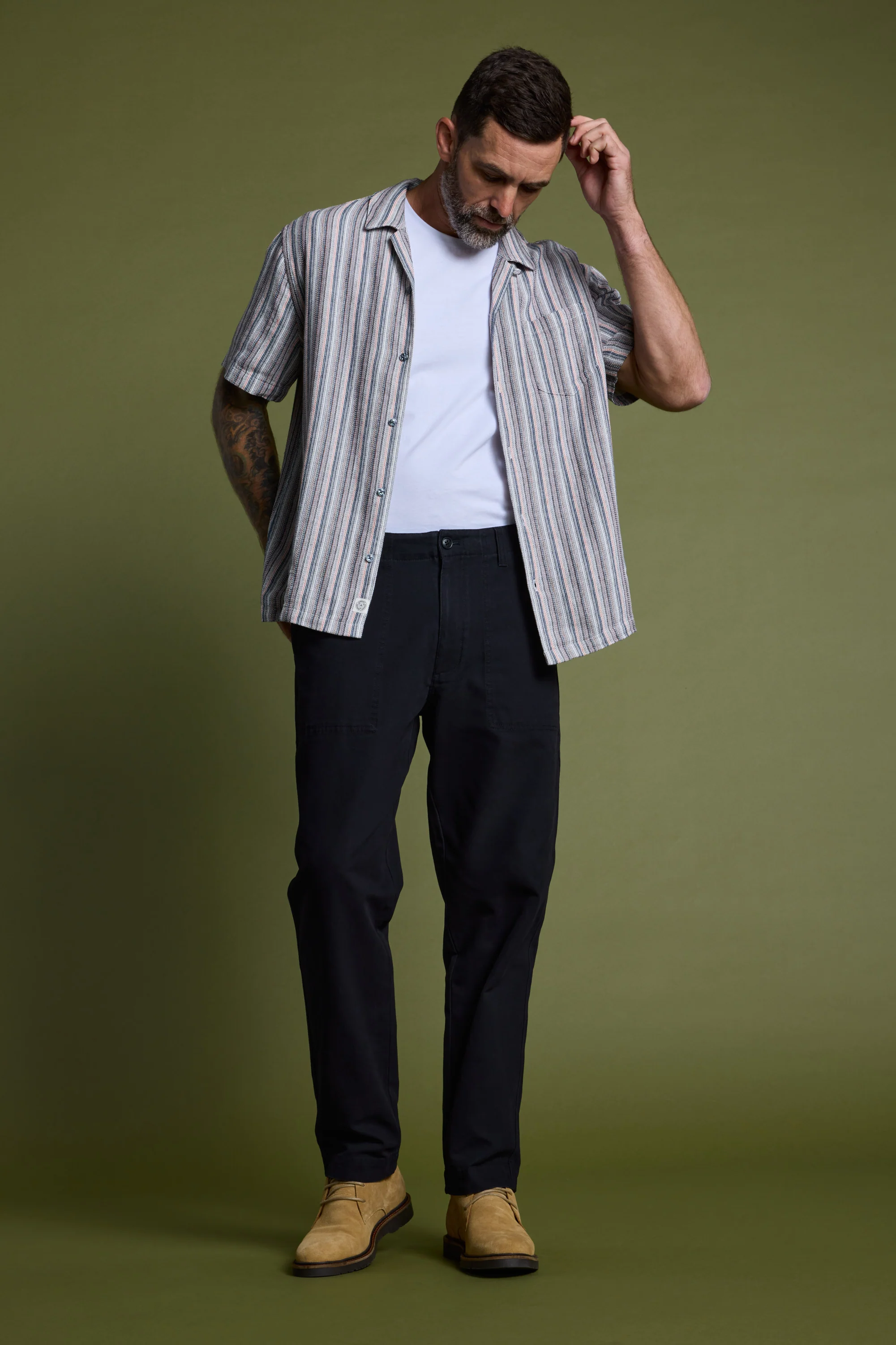 Thaxton Stripe Cuban Shirt - Image 5