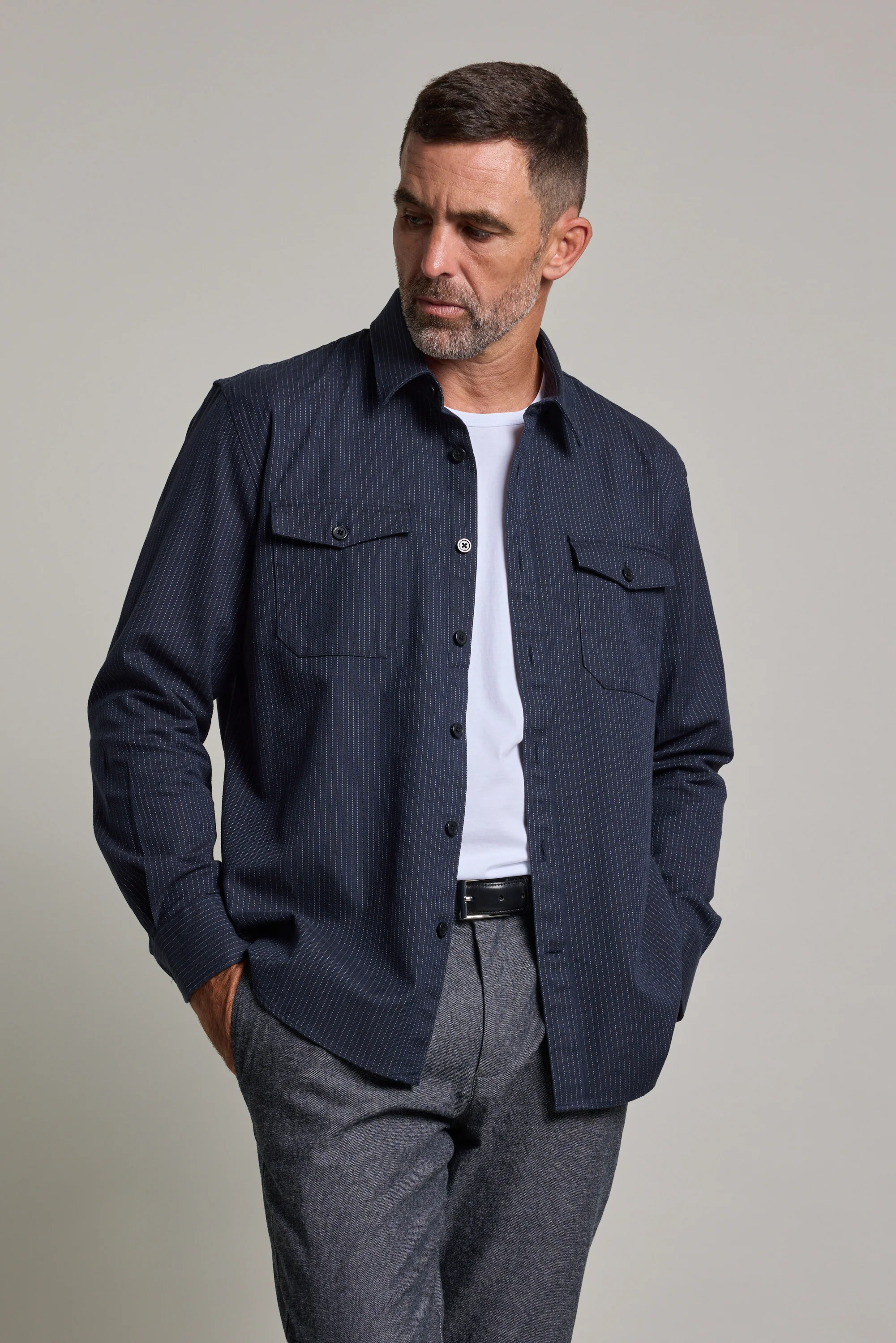 Timothy Stripe Overshirt