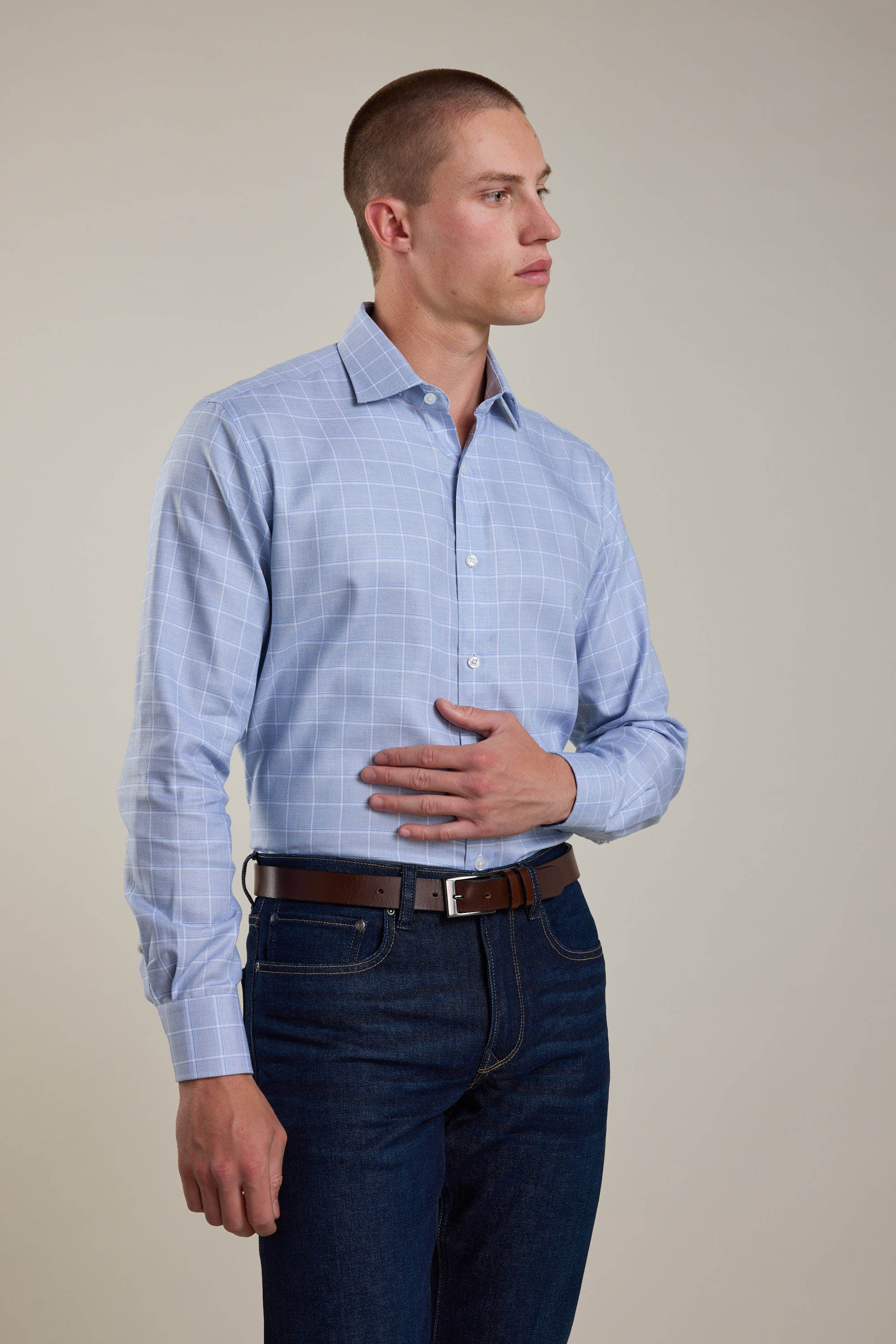 Tyson Check Business Shirt - Image 5