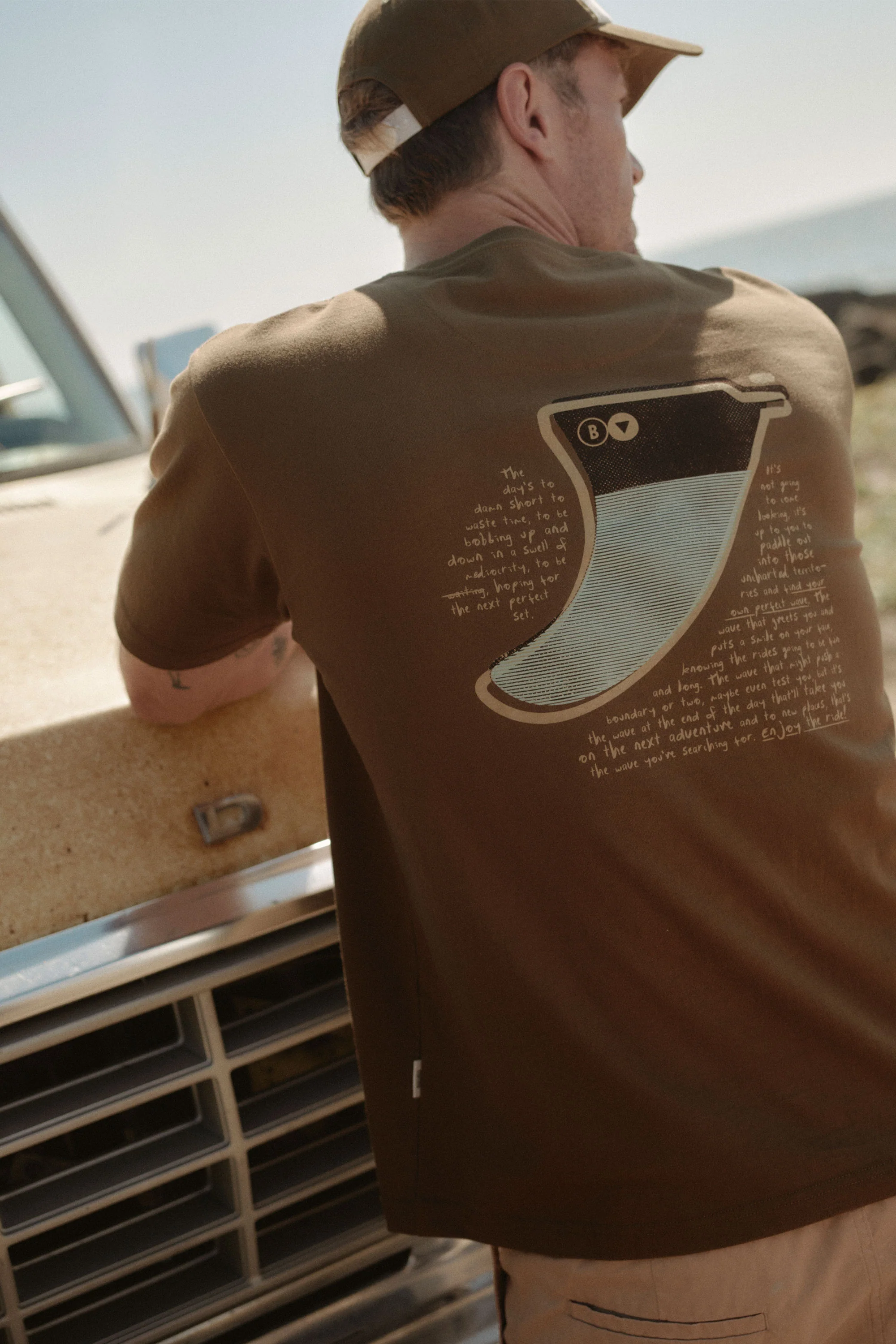 Uncharted Fin Print Tee
