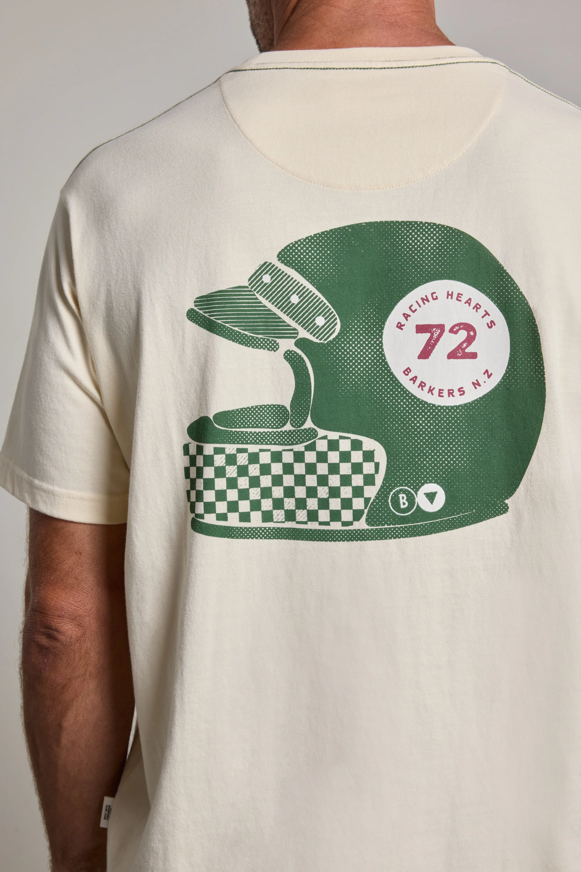 Vintage Helmet Print Tee - Image 2