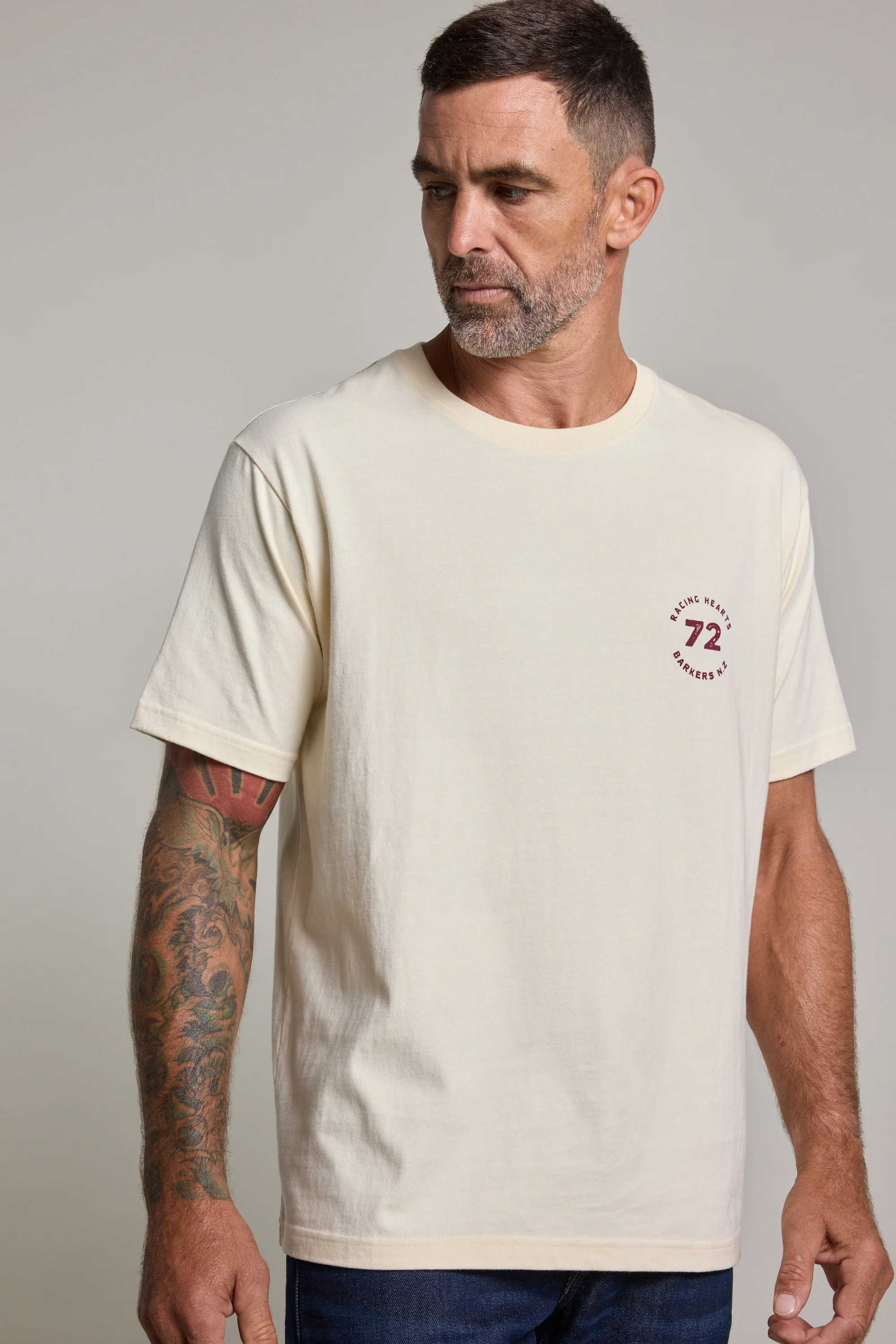 Vintage Helmet Print Tee - Image 3