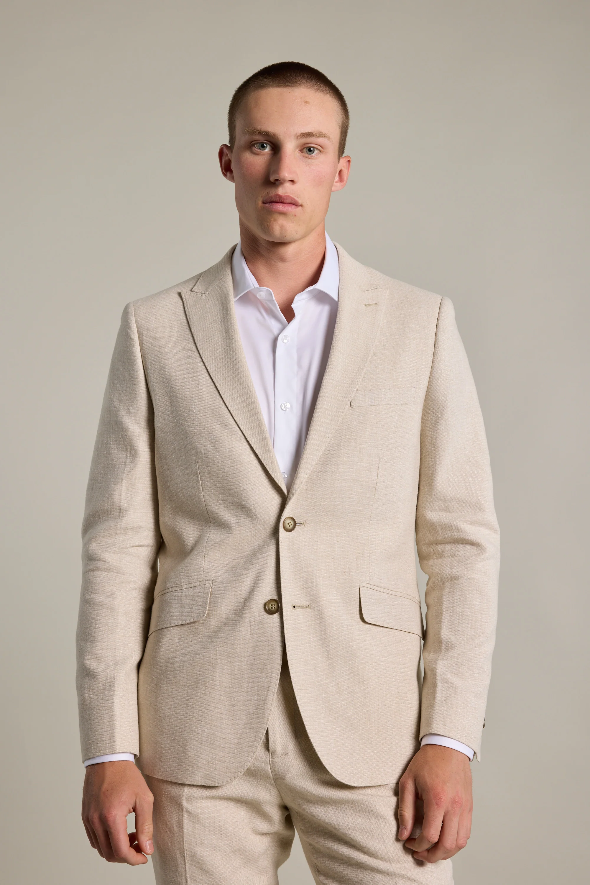 William Texture Linen Blazer - Image 4