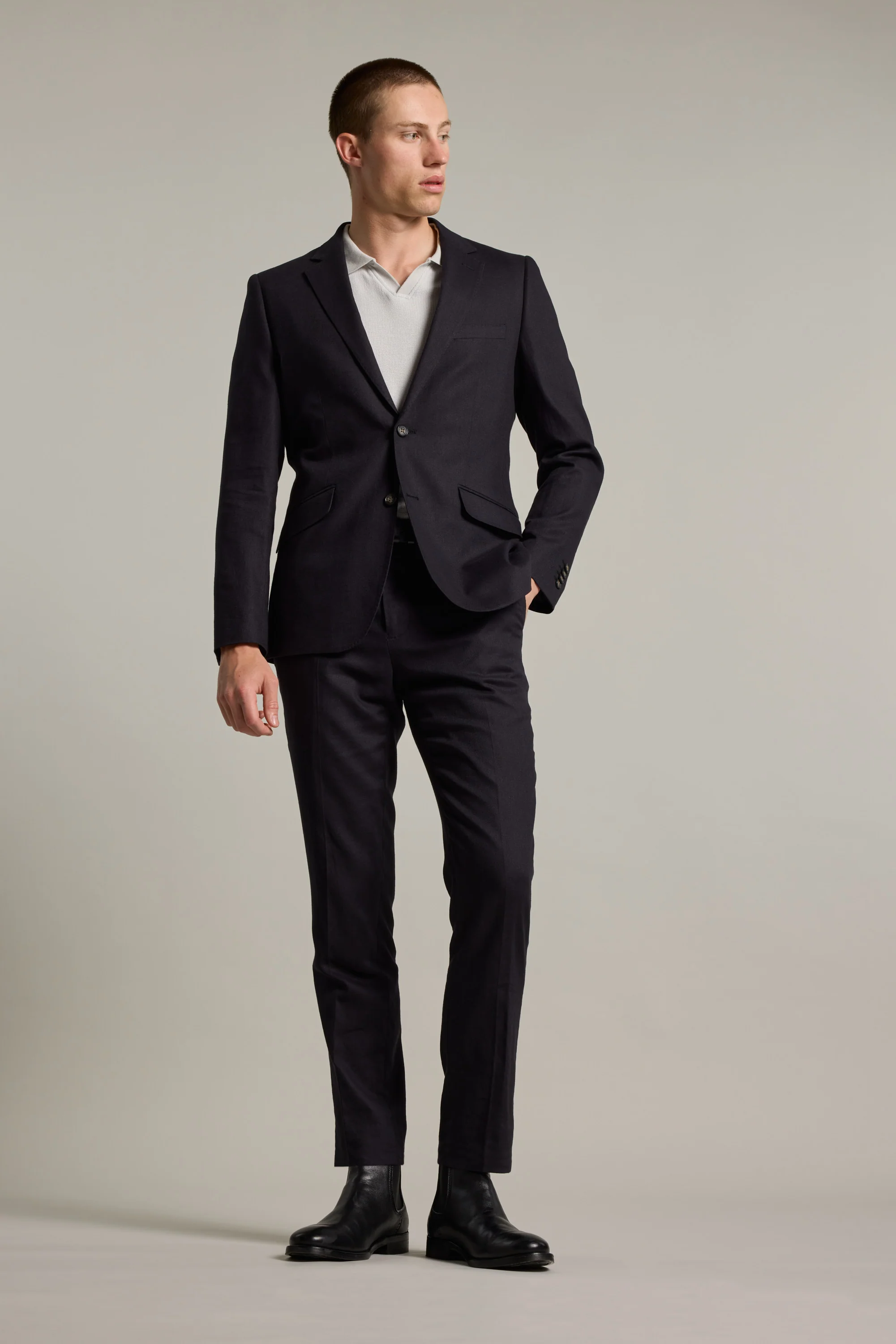 Windsor Texture Linen Blazer - Image 6