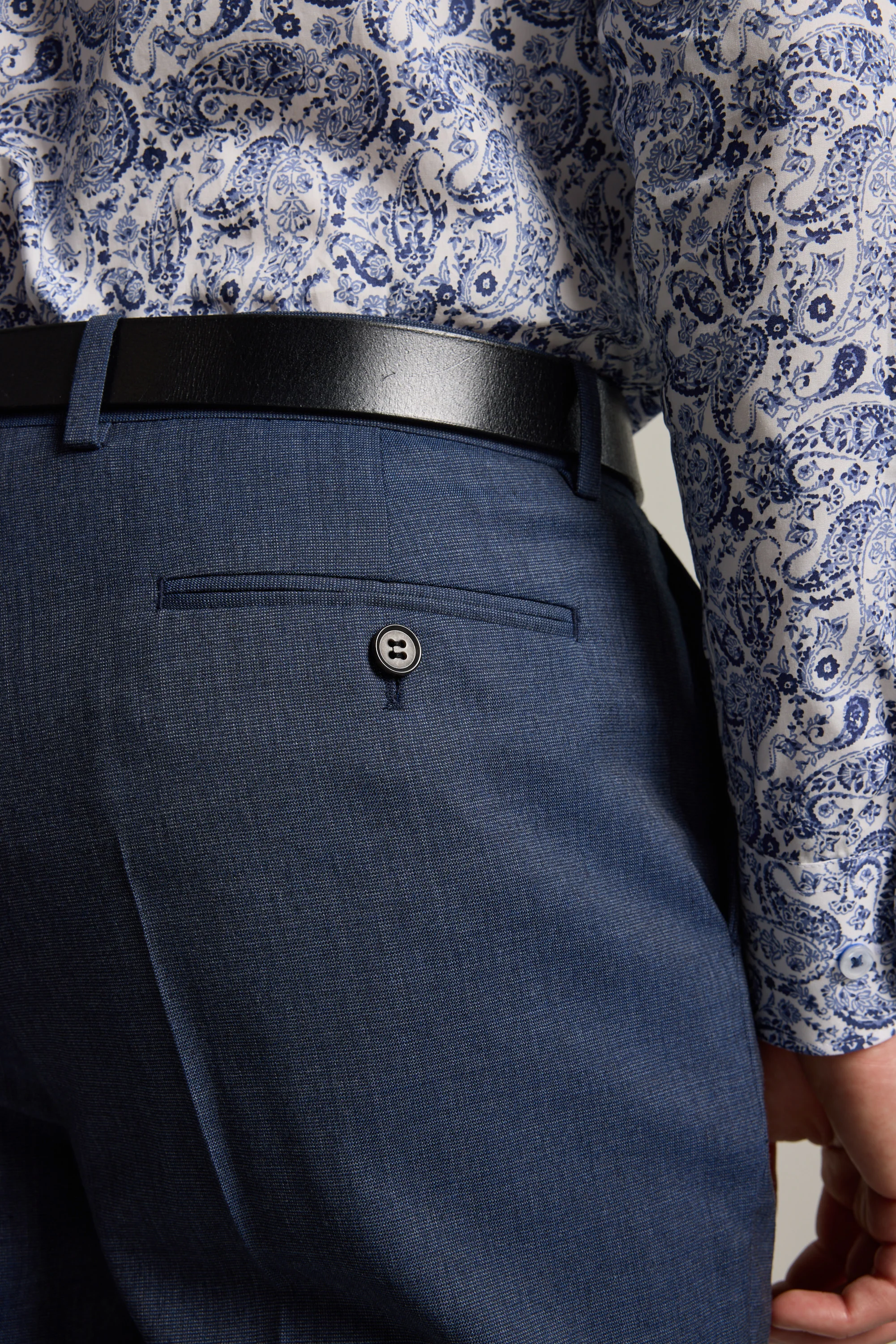 Yeaton Texture Suit Trouser - Image 5